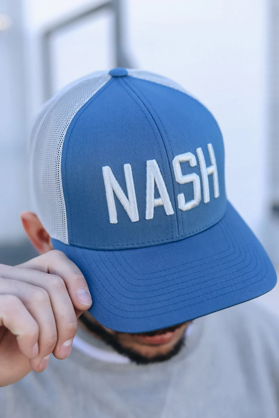 NASH Blue Trucker Hat
