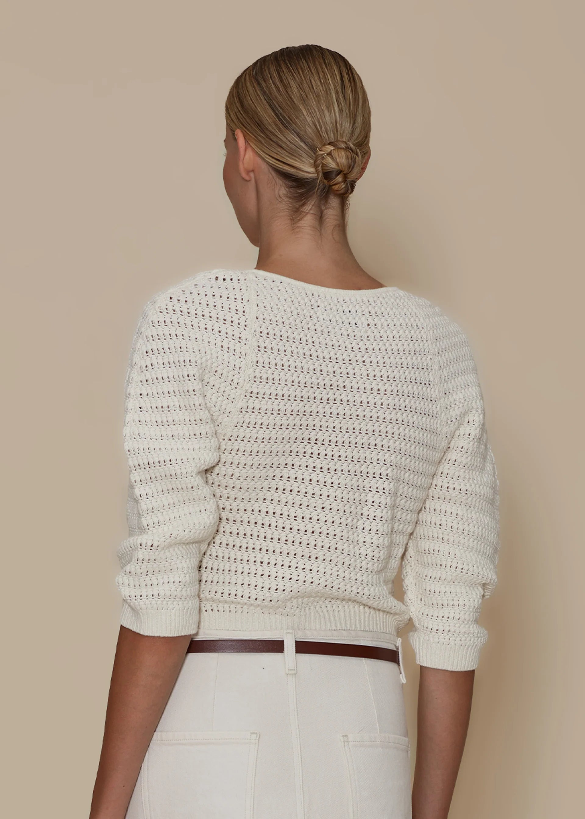 Linen Crochet Top