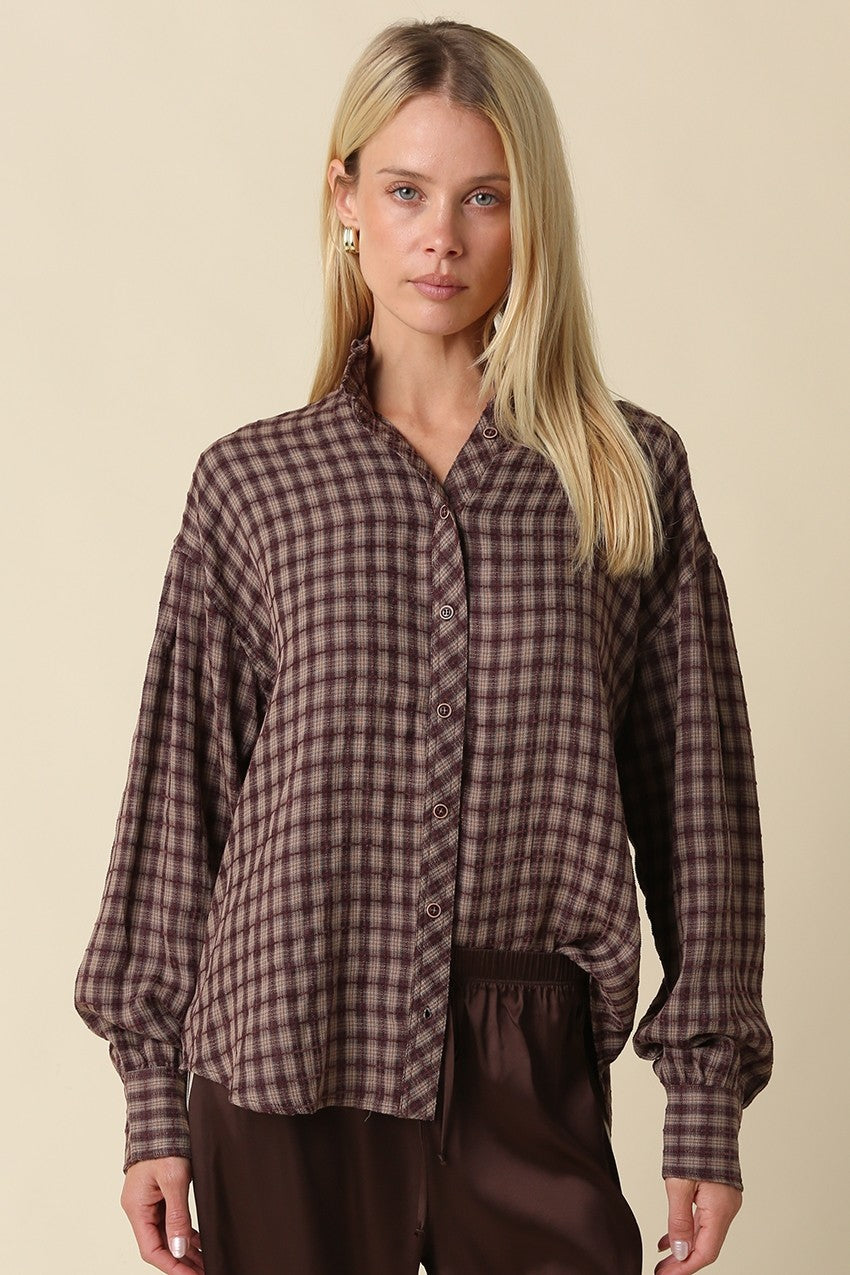 Hayley Gingham Blouse