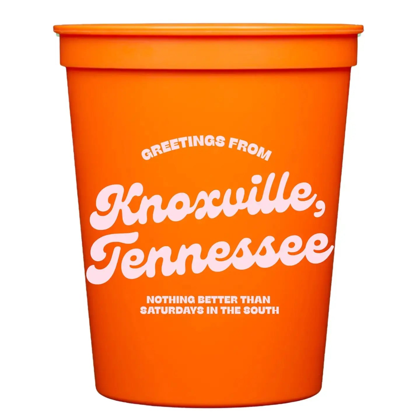 Greetings from Knoxville Stadium Cups