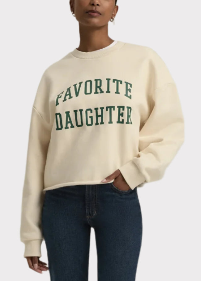 Cropped Collegiate Sweatshirt