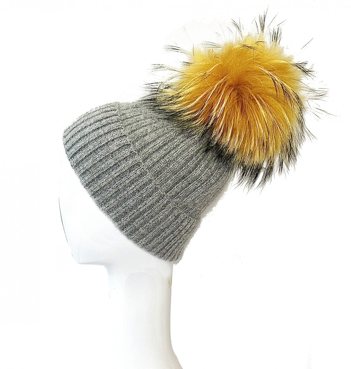 Angora/Wool Blend Hat in Golden