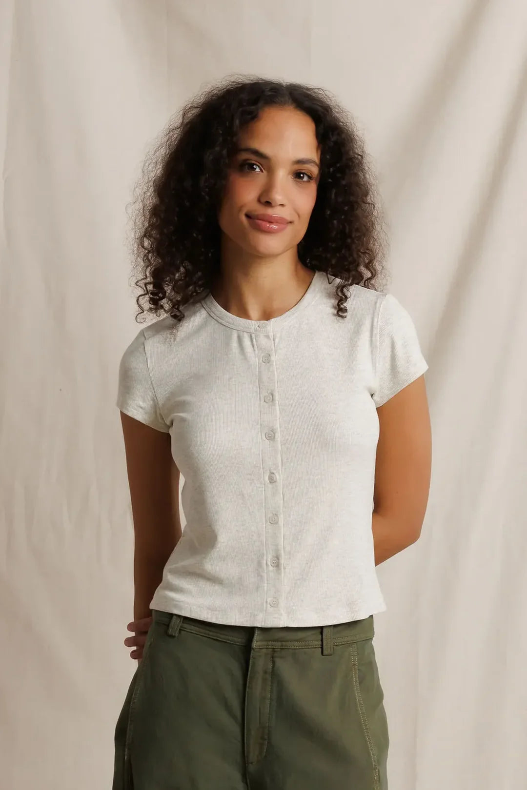 Amelia Short Sleeve Luxe Rib