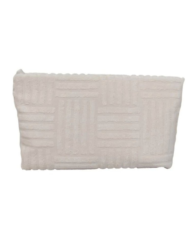 Terry Tile Med Pouch - White