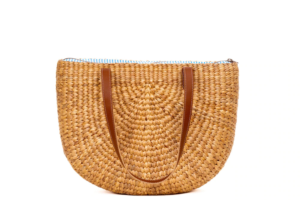 Caitlyn Tote Coastal Stripes - Tan