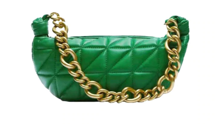 Zara HALF MOON CHAIN STRAP SHOULDER BAG