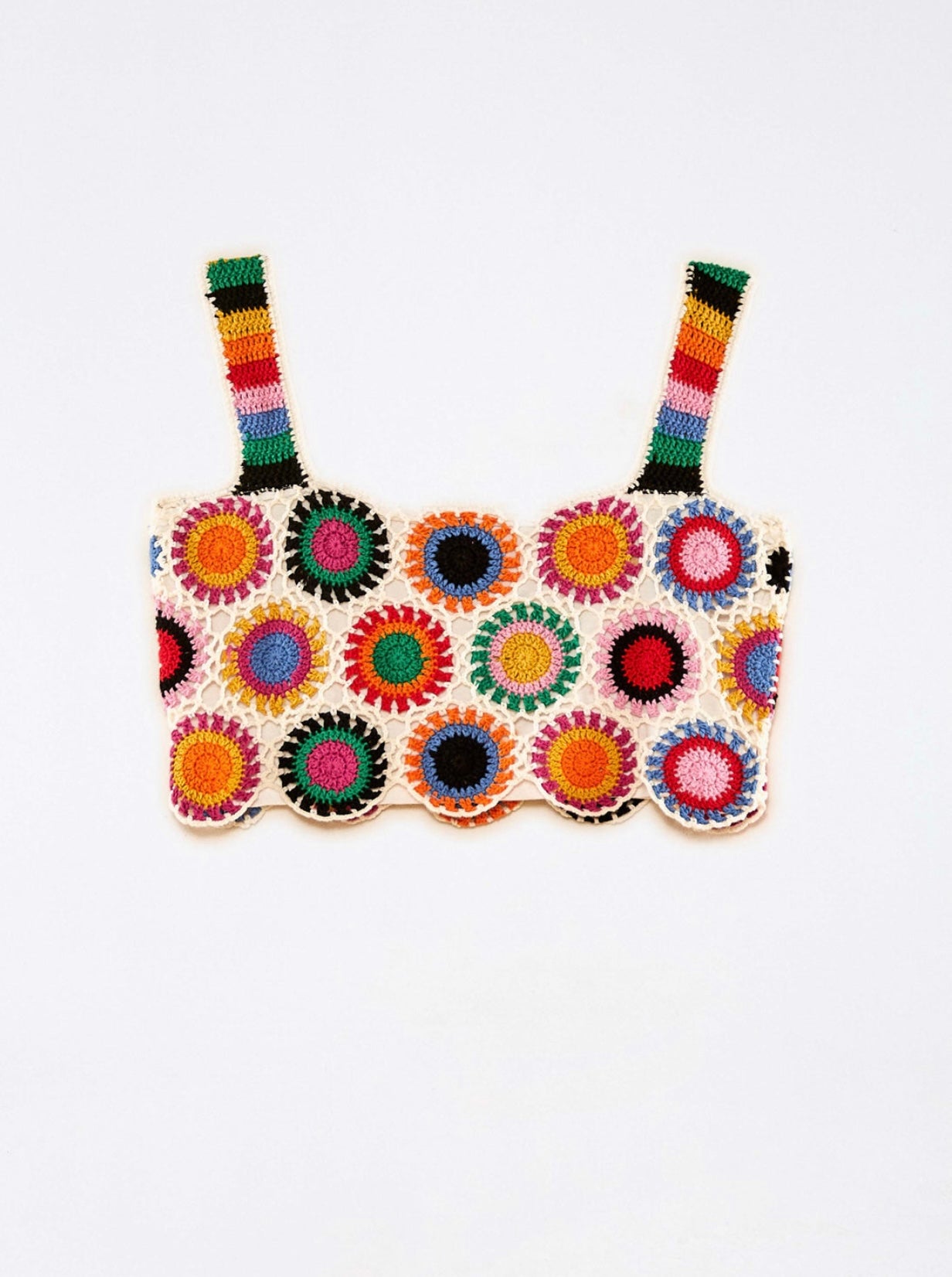 Rainbow Fun Crochet Top