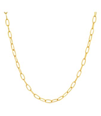 Midi Link Chain Necklace in Gold