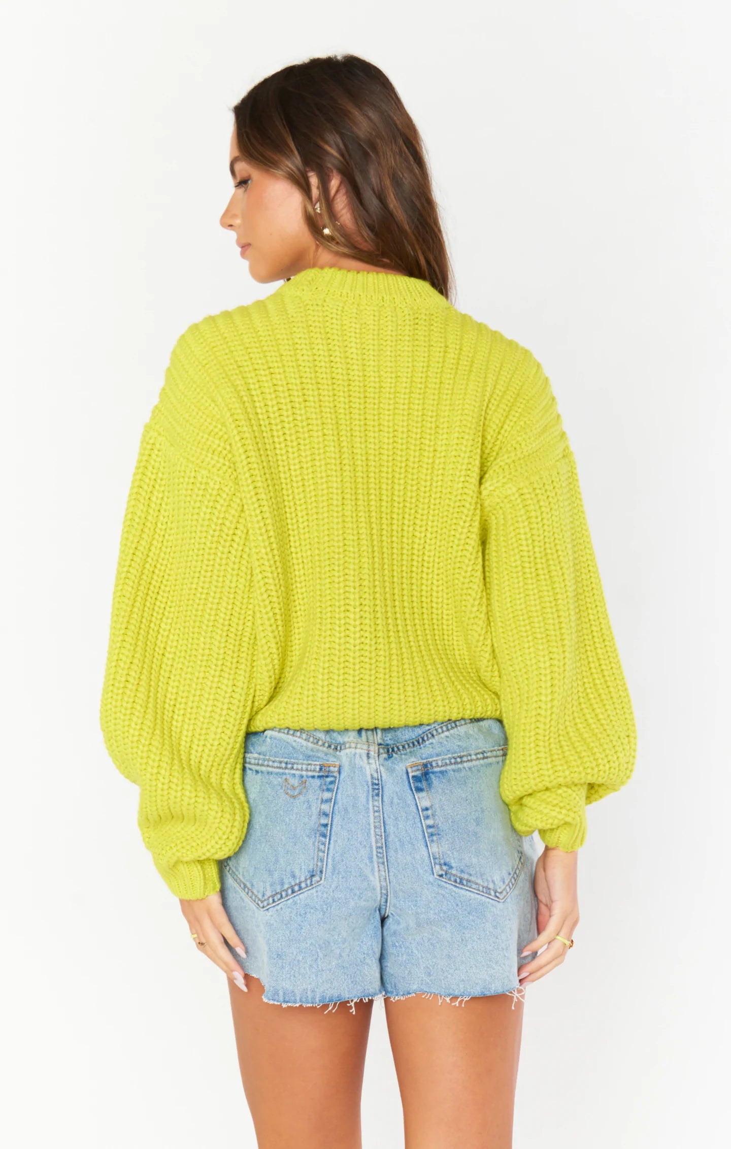 Bailey Sweater - Lime Knit